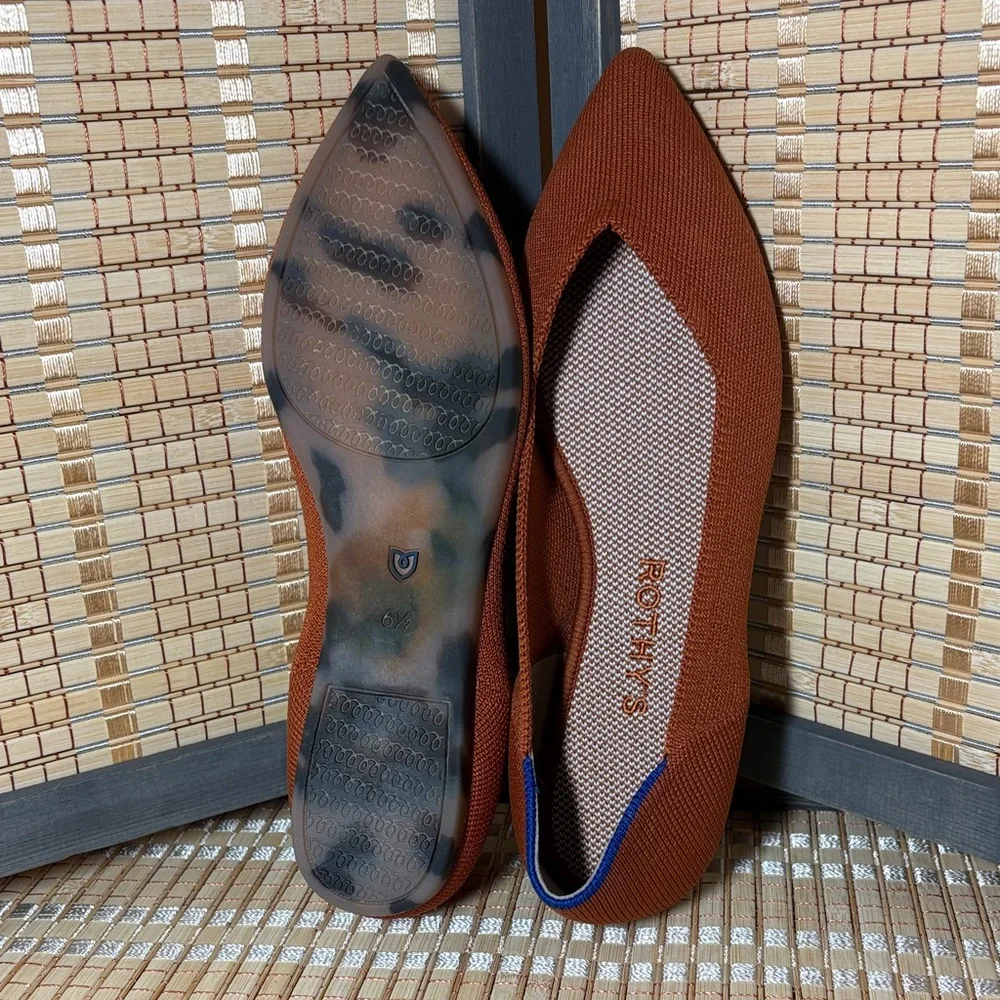 Rothy's Women's The Point II Terracotta Flats